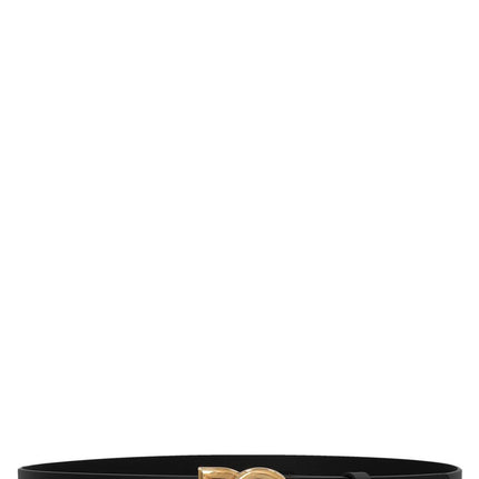 Dolce & Gabbana Black Lamb Leather Regular Belt