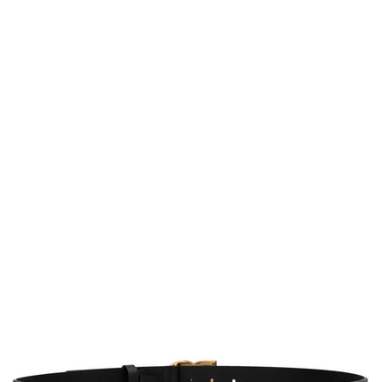 Dolce & Gabbana Black Lamb Leather Regular Belt