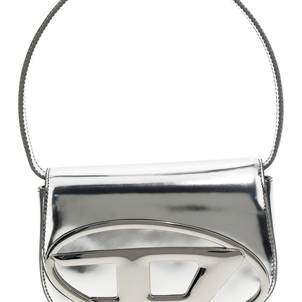 Diesel Silver Cowhide Shoulder Bag