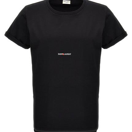Saint Laurent Black Cotton T-Shirt