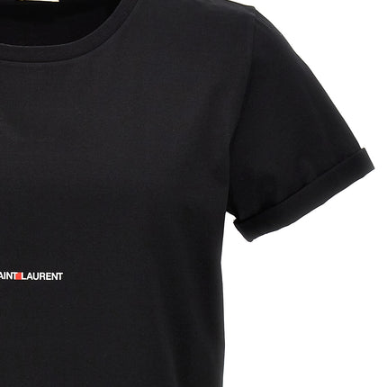 Saint Laurent Black Cotton T-Shirt