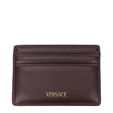 Versace Brown Leather Cardholder