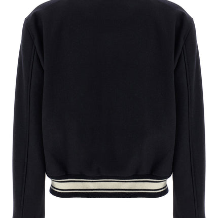 Golden Goose Blue Virgin Wool Bomber