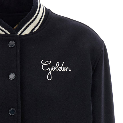 Golden Goose Blue Virgin Wool Bomber