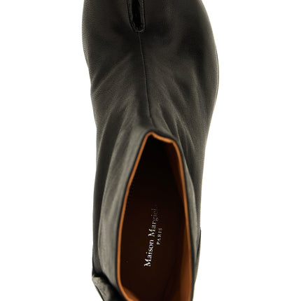 Maison Margiela Black Napa Leather / Calf Bos Taurus Ankle Boots