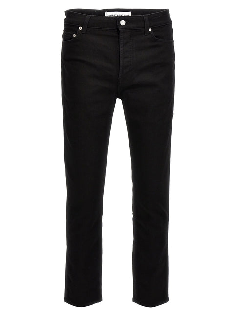 Department 5 Black Cotton Skinny Jeans