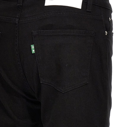Department 5 Black Cotton Skinny Jeans