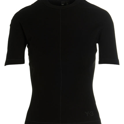 Y-3 Black Cotton T-Shirt