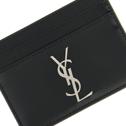 Saint Laurent Black Calfskin Cardholder