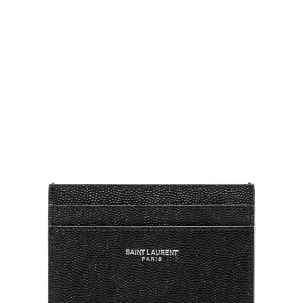 Saint Laurent Black Leather Cardholder