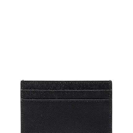 Saint Laurent Black Leather Cardholder