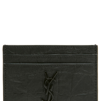 Saint Laurent Black Lambskin Cardholder