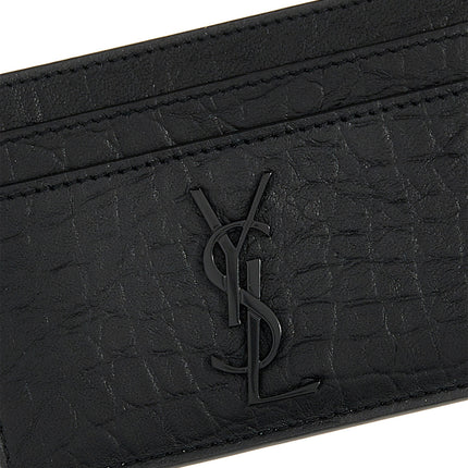 Saint Laurent Black Lambskin Cardholder