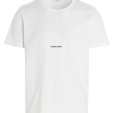 Saint Laurent White Cotton T-Shirt