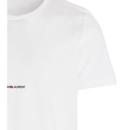 Saint Laurent White Cotton T-Shirt