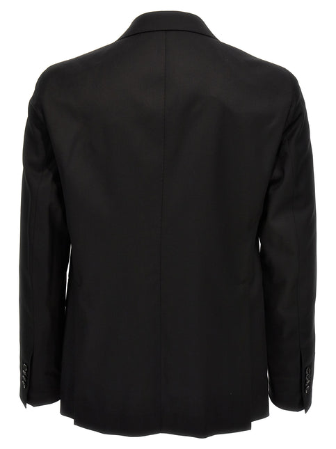 Tagliatore Black Virgin Wool Two-Piece Suit