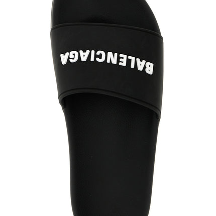 Balenciaga Bicolor Plastic Slides