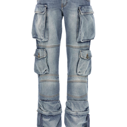 The Attico Blue Cotton Jeans Denim