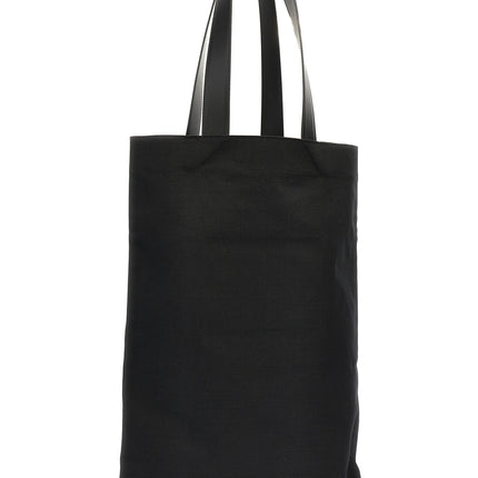 Jil Sander Black Cotton Tote Bag