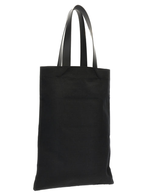 Jil Sander Black Cotton Tote Bag