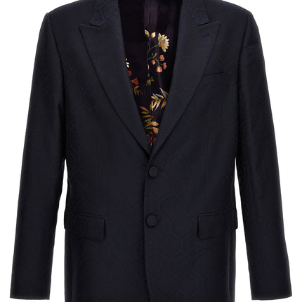 Etro Blue Cotton Blazer