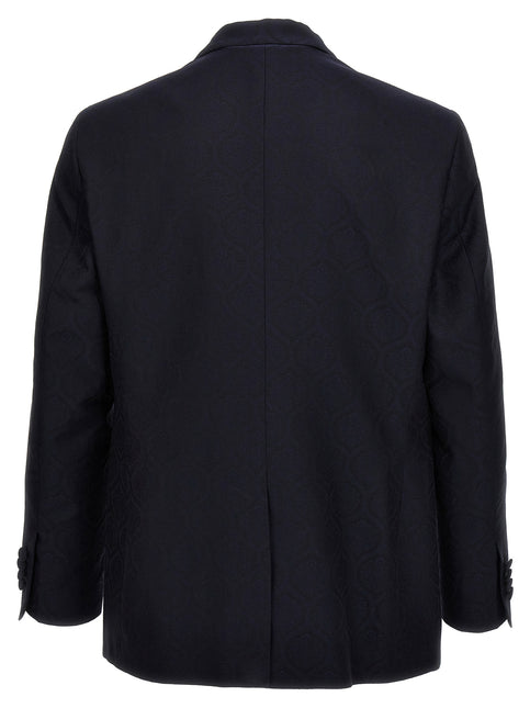 Etro Blue Cotton Blazer