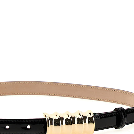 Khaite Black Calfskin Regular Belt