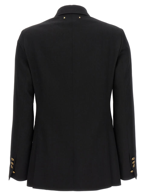 Golden Goose Black Virgin Wool Blazer