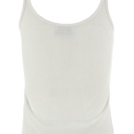 Off-White White Cotton Sleeveles T-Shirt
