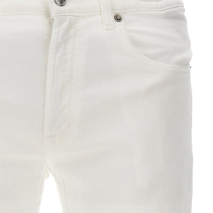 Department 5 White Cotton Straight-Leg Jeans