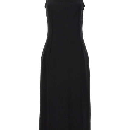 Dolce & Gabbana Black Viscose Midi Dress