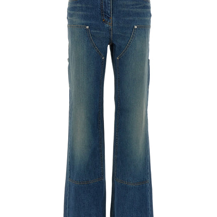 Givenchy Blue Cotton Flared Jeans