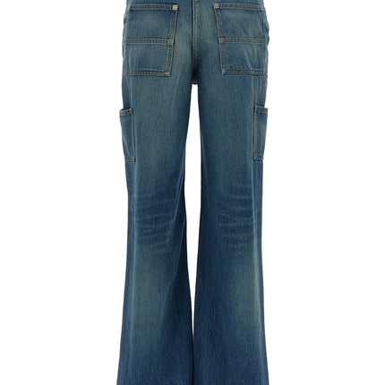 Givenchy Blue Cotton Flared Jeans