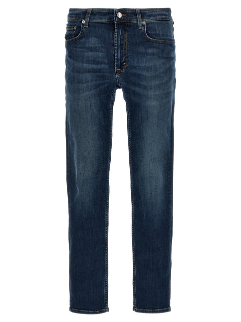 Department 5 Blue Cotton Straight-Leg Jeans