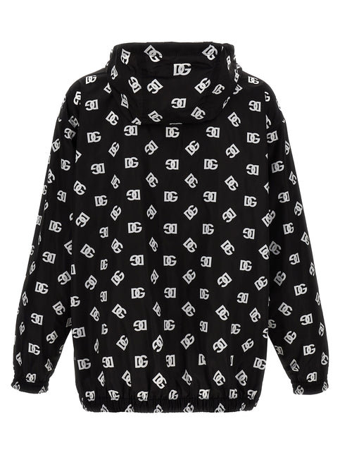 Dolce & Gabbana Bicolor Polyester Shell Jacket