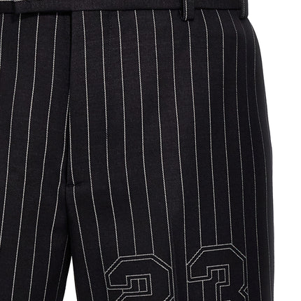 Off-White Blue Wool Dress Pants