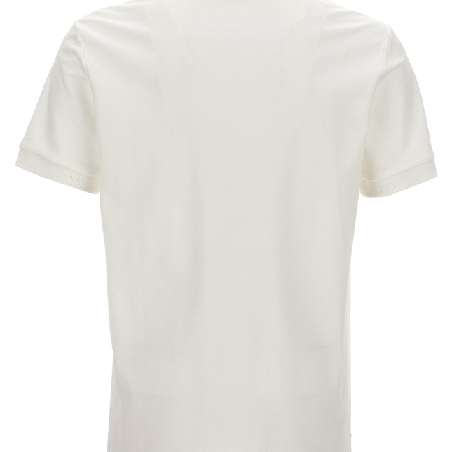 Burberry White Cotton Polo Shirt