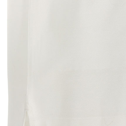 Burberry White Cotton Polo Shirt