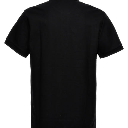 Burberry Black Cotton Polo Shirt