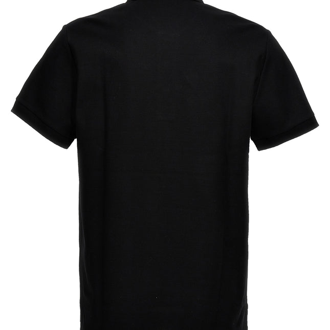 Burberry Black Cotton Polo Shirt