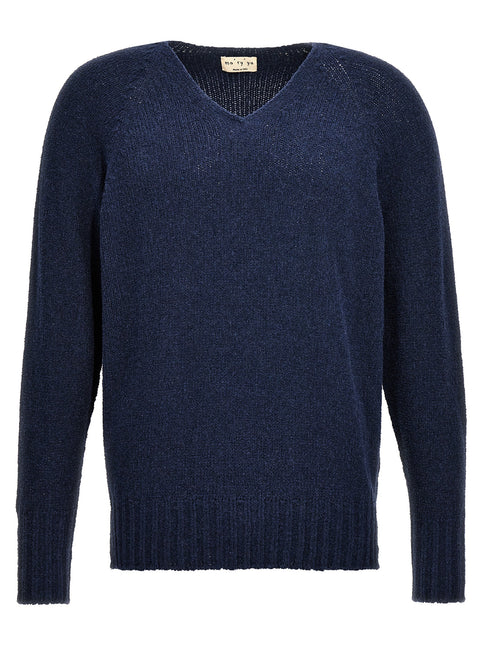 MA'RY'YA Blue Cotton Cardigan