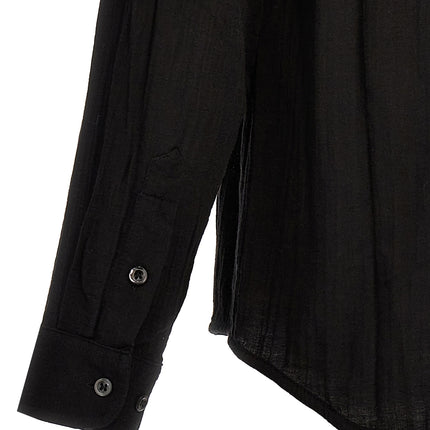 SÉFR Black Cotton Blouse