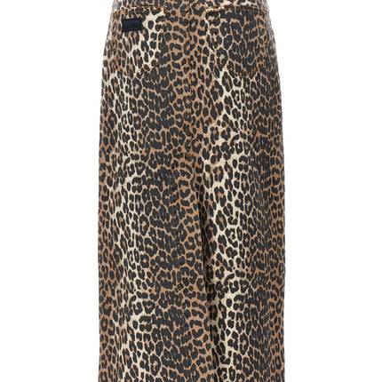 Ganni Brown Organic Cotton Mini Skirt