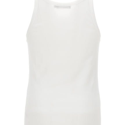 Dolce & Gabbana White Cotton Tank Tops
