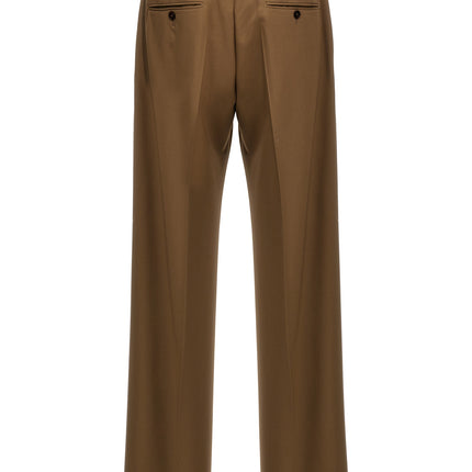 Dolce & Gabbana Brown Virgin Wool Dress Pants