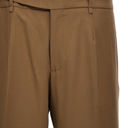 Dolce & Gabbana Brown Virgin Wool Dress Pants