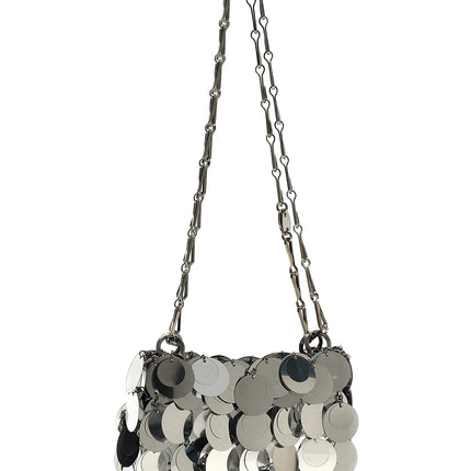 Paco Rabanne Silver Brass Shoulder Bag