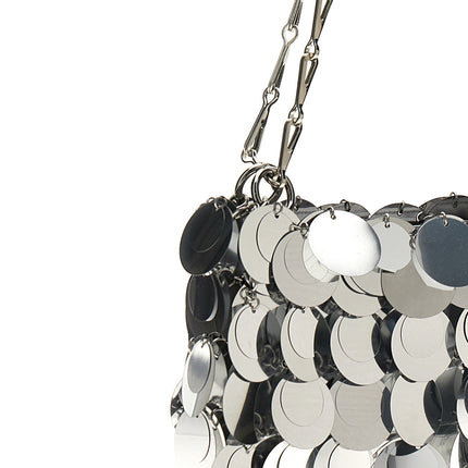 Paco Rabanne Silver Brass Shoulder Bag