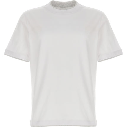 Brunello Cucinelli White Cotton T-Shirt