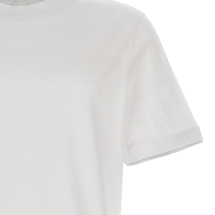 Brunello Cucinelli White Cotton T-Shirt